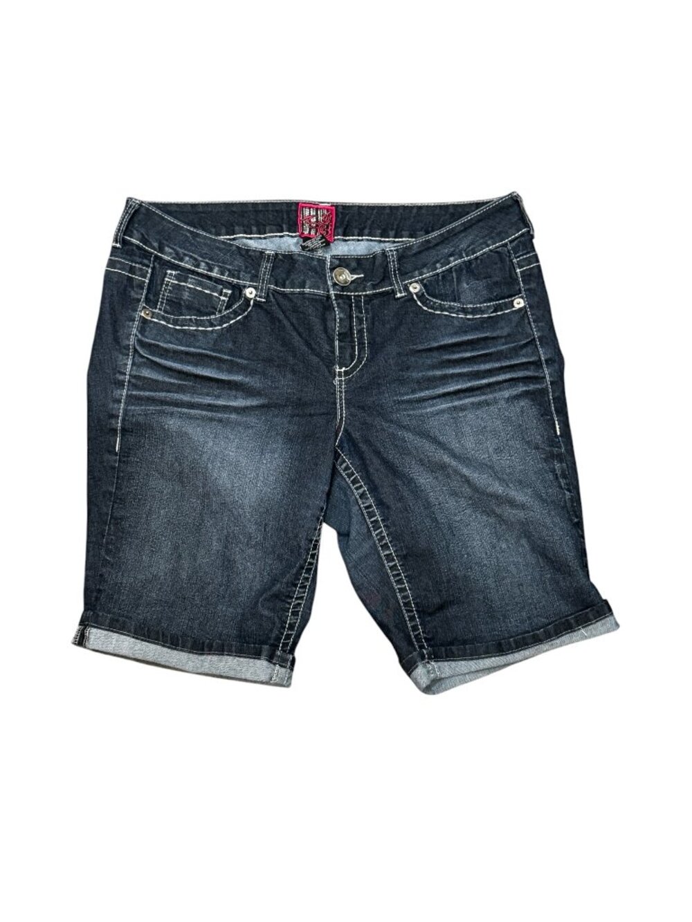 Classic Dark Wash Women’s Denim Bermuda Shorts
